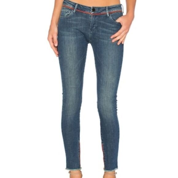 Etienne Marcel Fray Skinny in Medium Wash  Low Rise Jeans - Picture 1 of 8